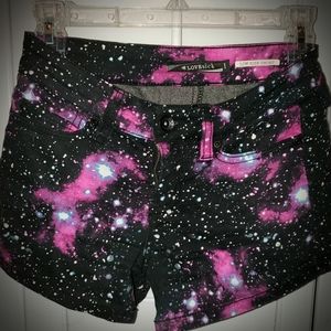 Galaxy print shorts